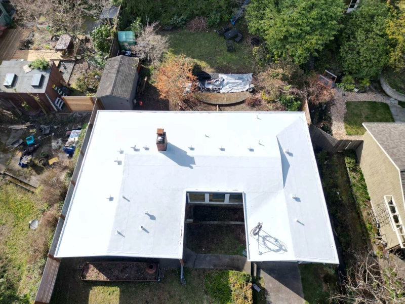 Seattle Flex PVC Roofing Project in White