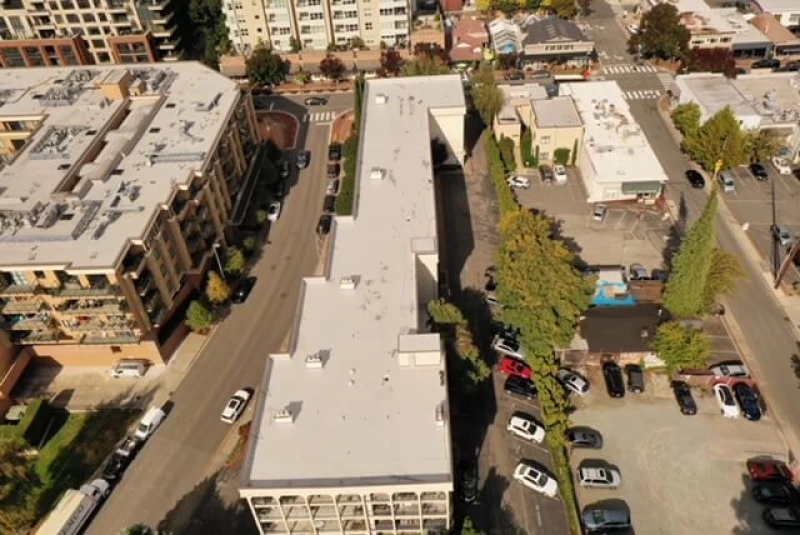 Bellevue Commercial Flex PVC Roofing in Gray